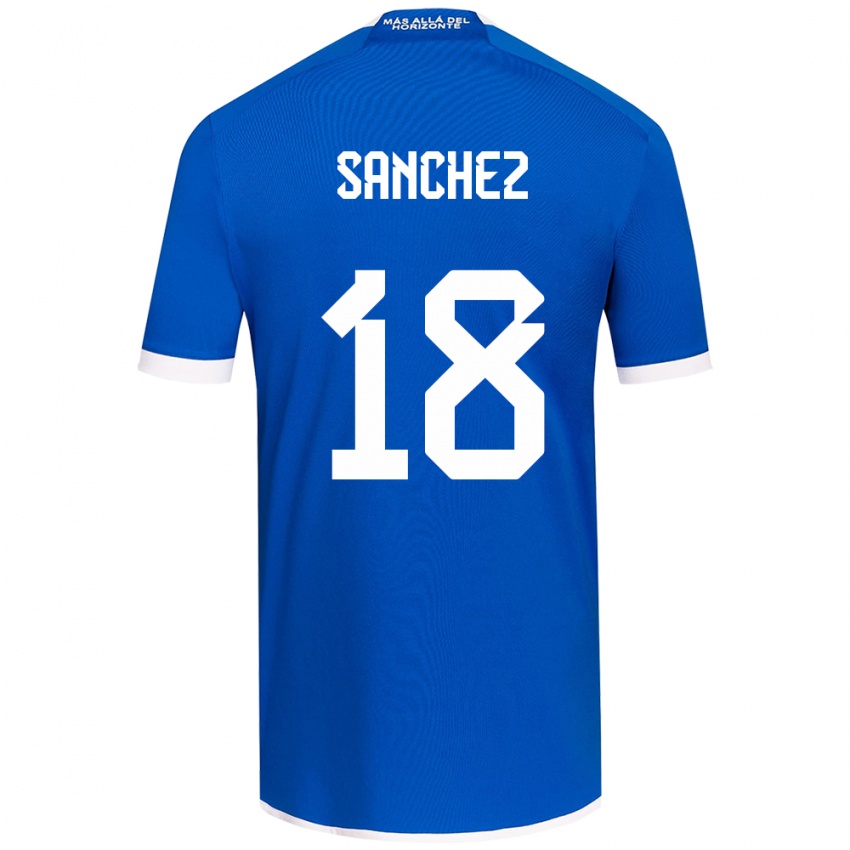 Heren Bárbara Sánchez #18 Blauw Wit Thuisshirt Thuistenue 2024/25 T-Shirt België