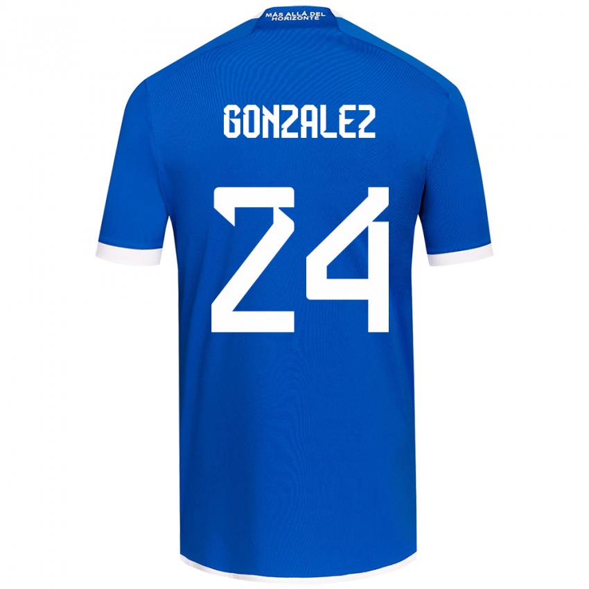 Heren Emma González #24 Blauw Wit Thuisshirt Thuistenue 2024/25 T-Shirt België