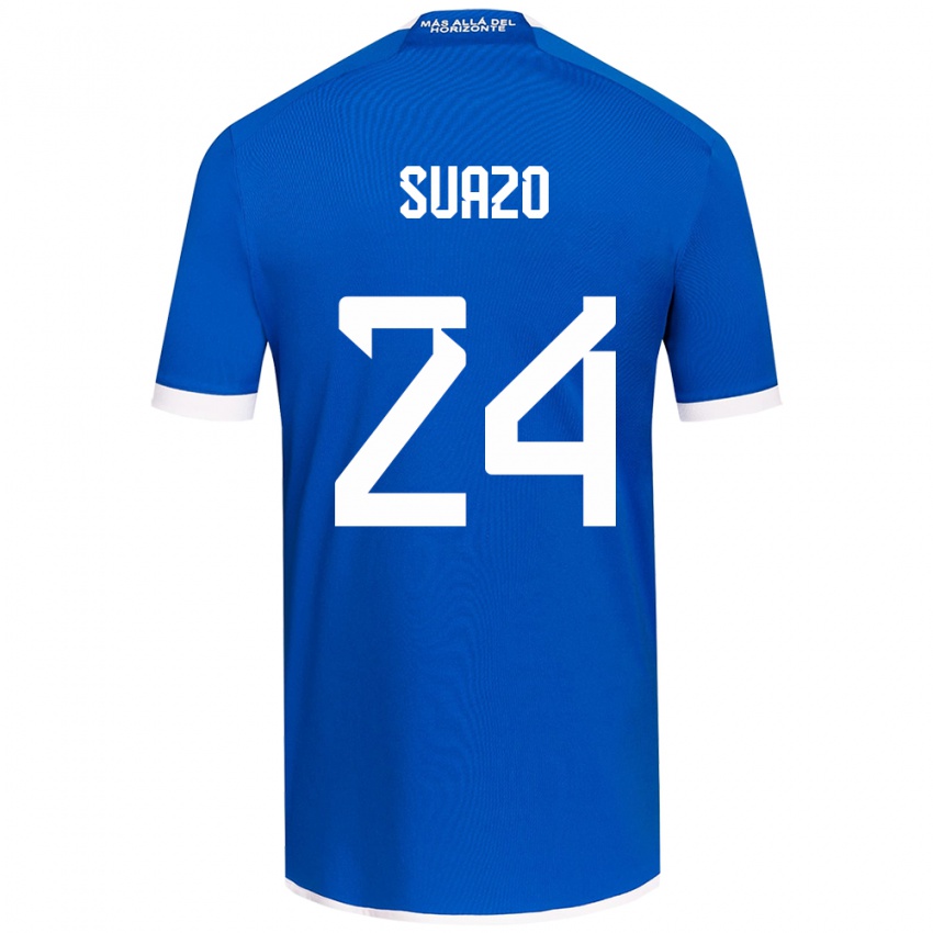 Heren Arantza Suazo #24 Blauw Wit Thuisshirt Thuistenue 2024/25 T-Shirt België