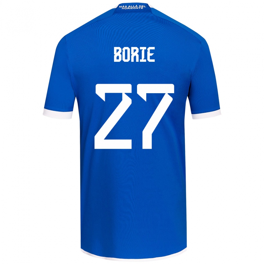 Heren Emilie Borie #27 Blauw Wit Thuisshirt Thuistenue 2024/25 T-Shirt België