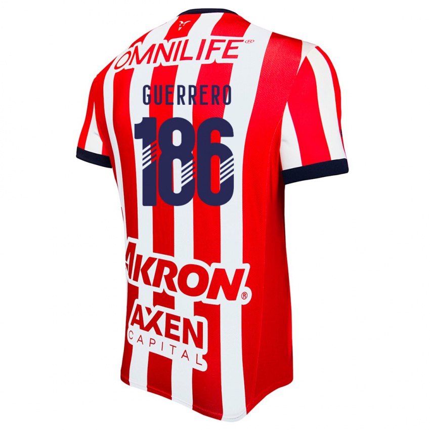 Heren Javier Guerrero #186 Rood Wit Blauw Thuisshirt Thuistenue 2024/25 T-Shirt België