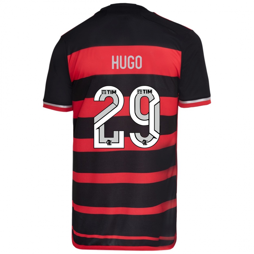 Herren Victor Hugo #29 Rot Schwarz Heimtrikot Trikot 2024/25 T-Shirt Belgien