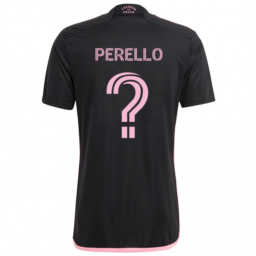 Heren Sergio Perello #0 Zwart Uitshirt Uittenue 2024/25 T-Shirt België