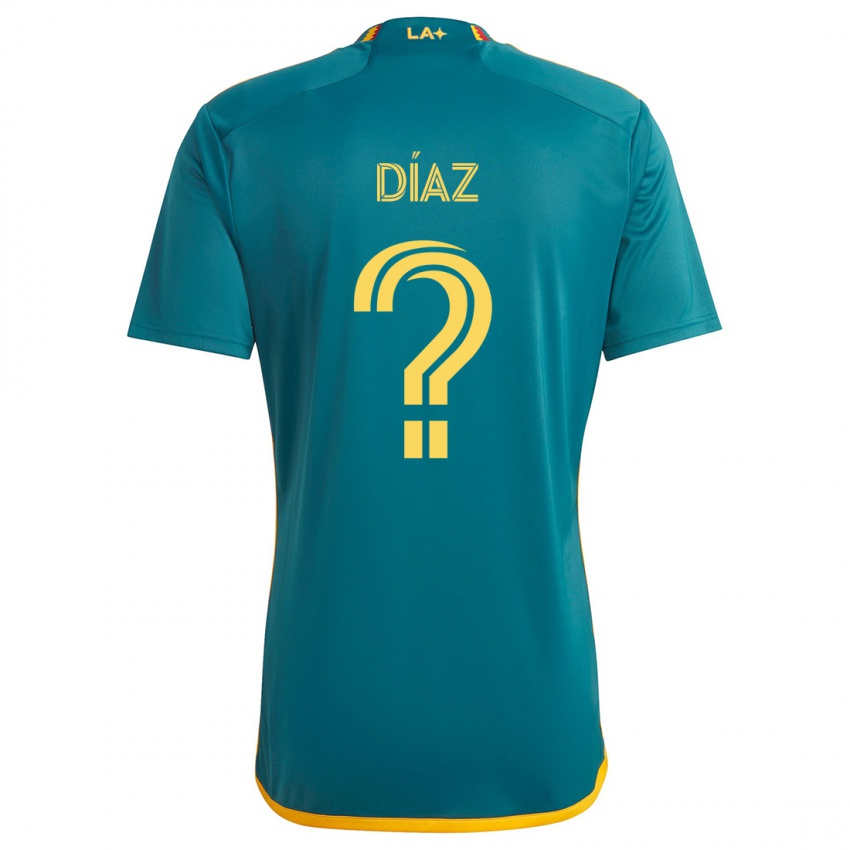 Heren Carlos Díaz #0 Groen Geel Uitshirt Uittenue 2024/25 T-Shirt België