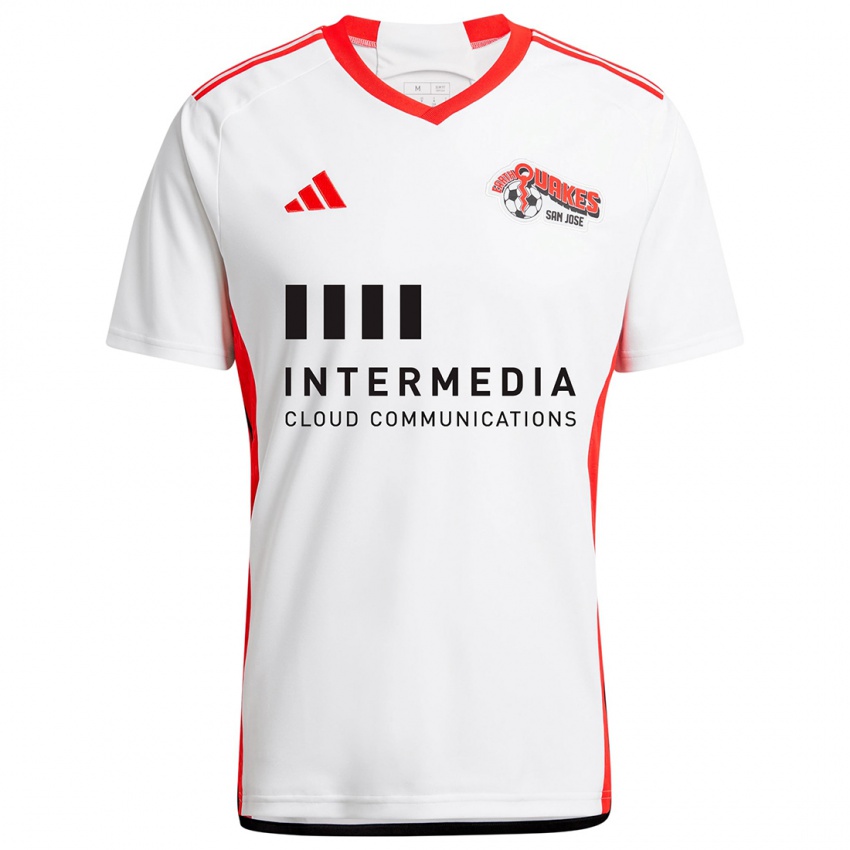 Heren Will Richmond #20 Wit Rood Uitshirt Uittenue 2024/25 T-Shirt België