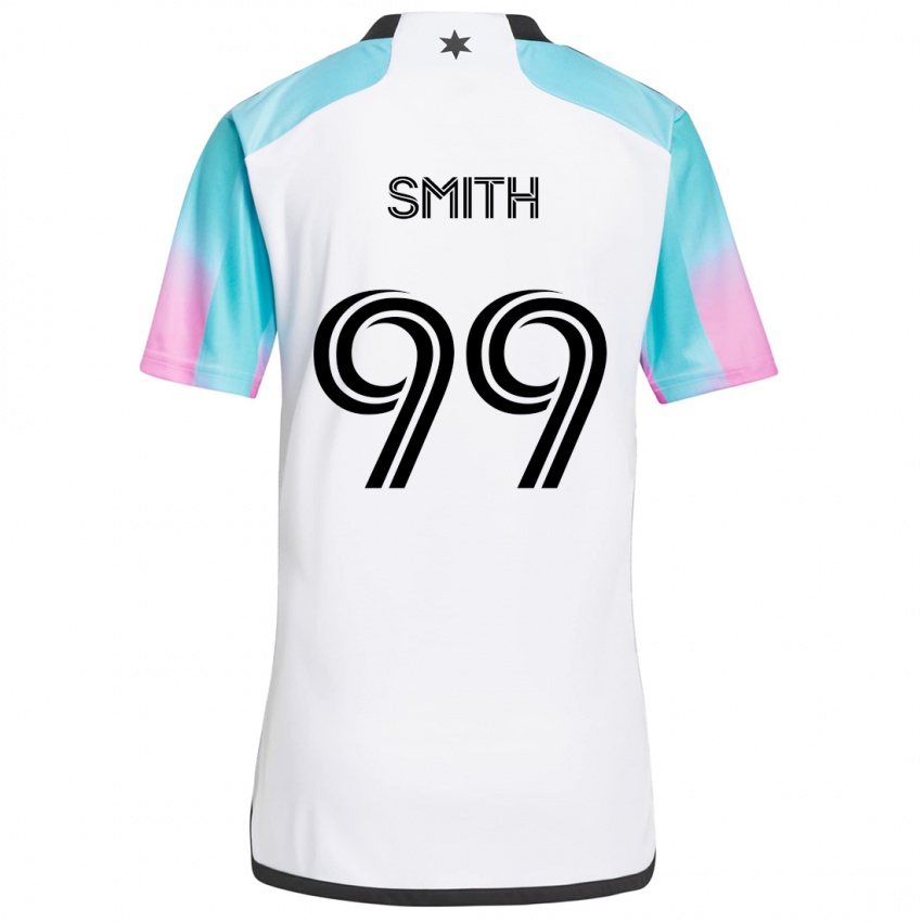 Heren Jordan Adebayo-Smith #99 Wit Blauw Zwart Uitshirt Uittenue 2024/25 T-Shirt België