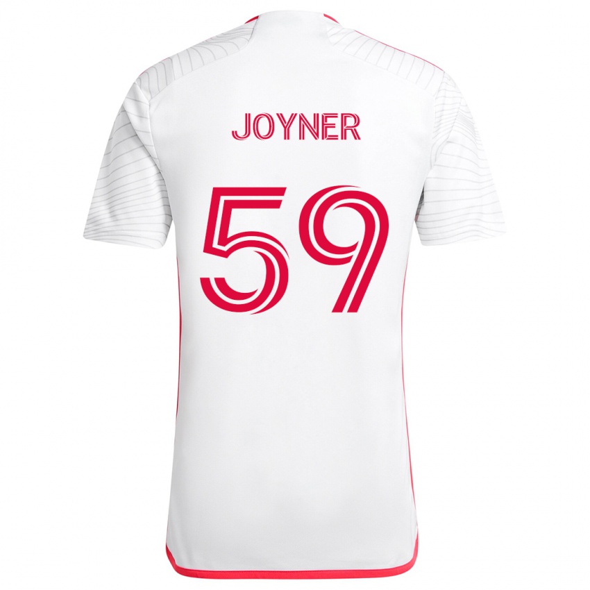 Heren Mykhi Joyner #59 Wit Rood Uitshirt Uittenue 2024/25 T-Shirt België