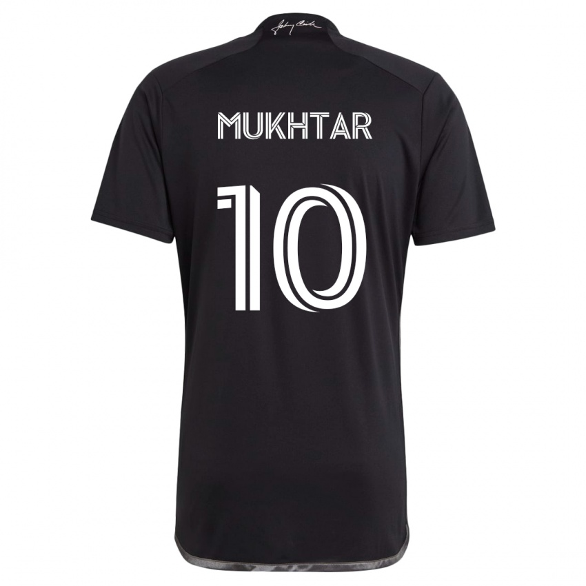 Herren Hany Mukhtar #10 Schwarz Auswärtstrikot Trikot 2024/25 T-Shirt Belgien