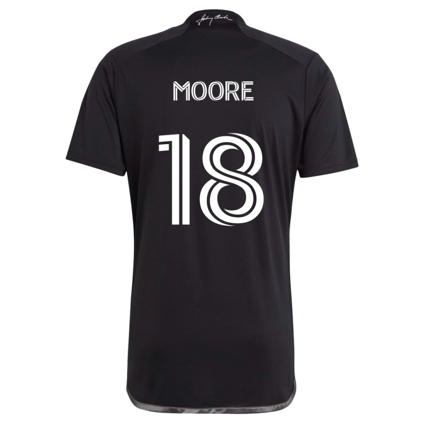 Heren Shaq Moore #18 Zwart Uitshirt Uittenue 2024/25 T-Shirt België