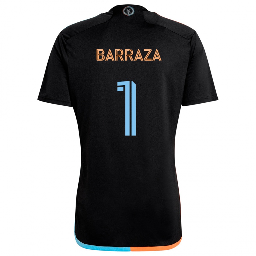 Herren Luis Barraza #1 Schwarz Orange Blau Auswärtstrikot Trikot 2024/25 T-Shirt Belgien