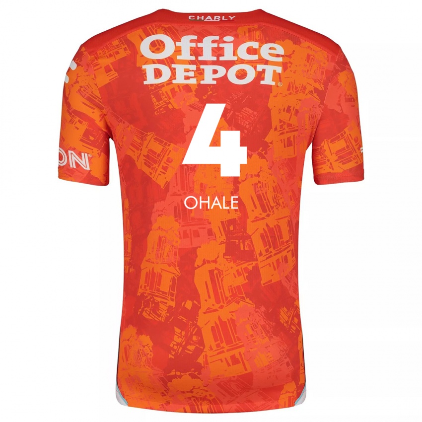 Homme Maillot Osinachi Ohale #4 Orange White Tenues Extérieur 2024/25 T-Shirt Belgique