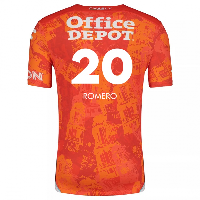 Homme Maillot Tamara Romero #20 Orange White Tenues Extérieur 2024/25 T-Shirt Belgique