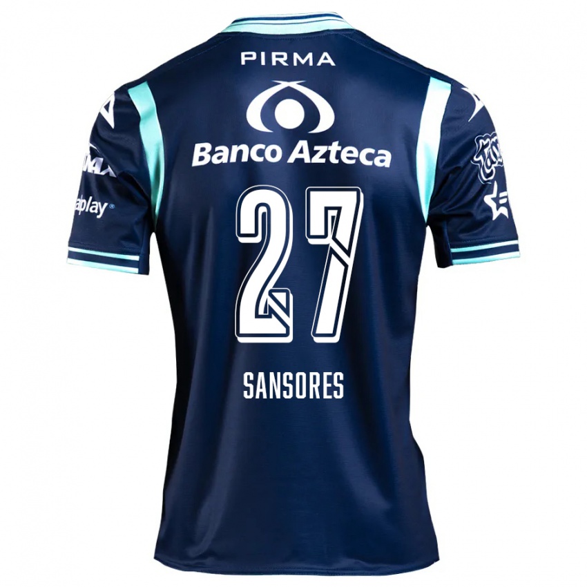 Heren Miguel Sansores #27 Marineblauw Uitshirt Uittenue 2024/25 T-Shirt België