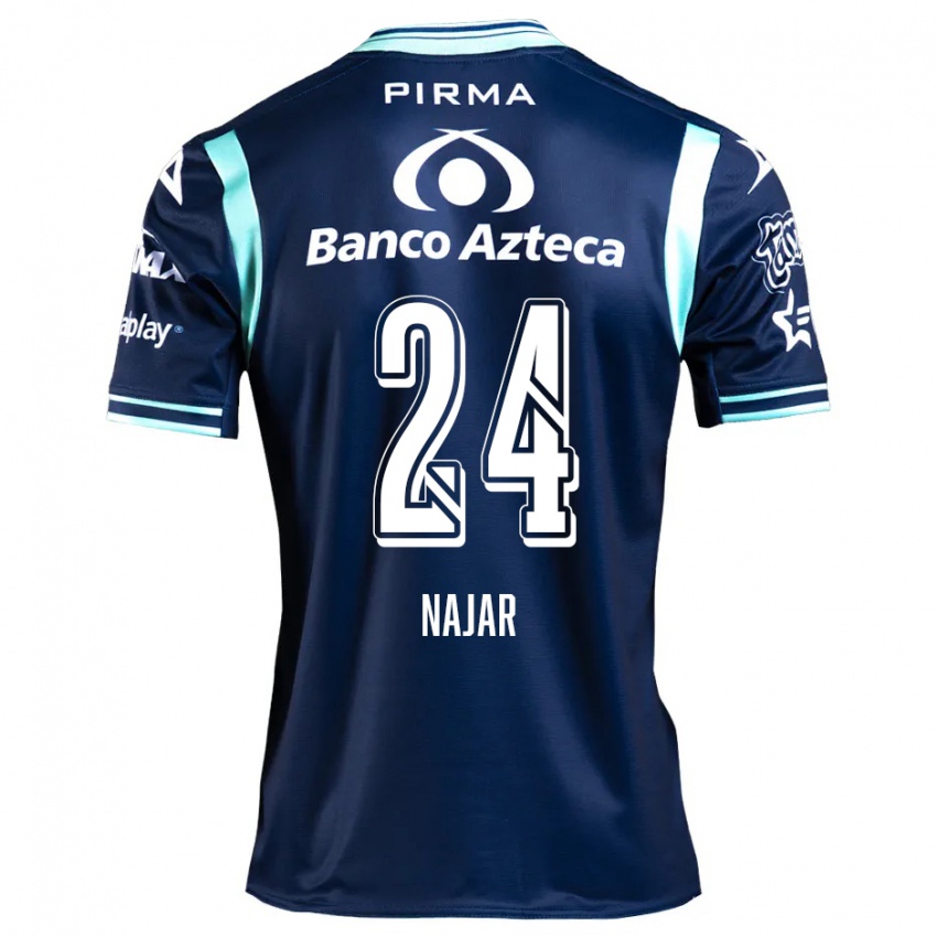 Heren Ivonne Najar #24 Marineblauw Uitshirt Uittenue 2024/25 T-Shirt België