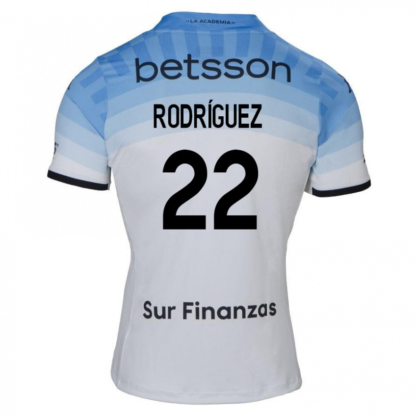 Homme Maillot Baltasar Rodríguez #22 Blanc Bleu Noir Tenues Extérieur 2024/25 T-Shirt Belgique