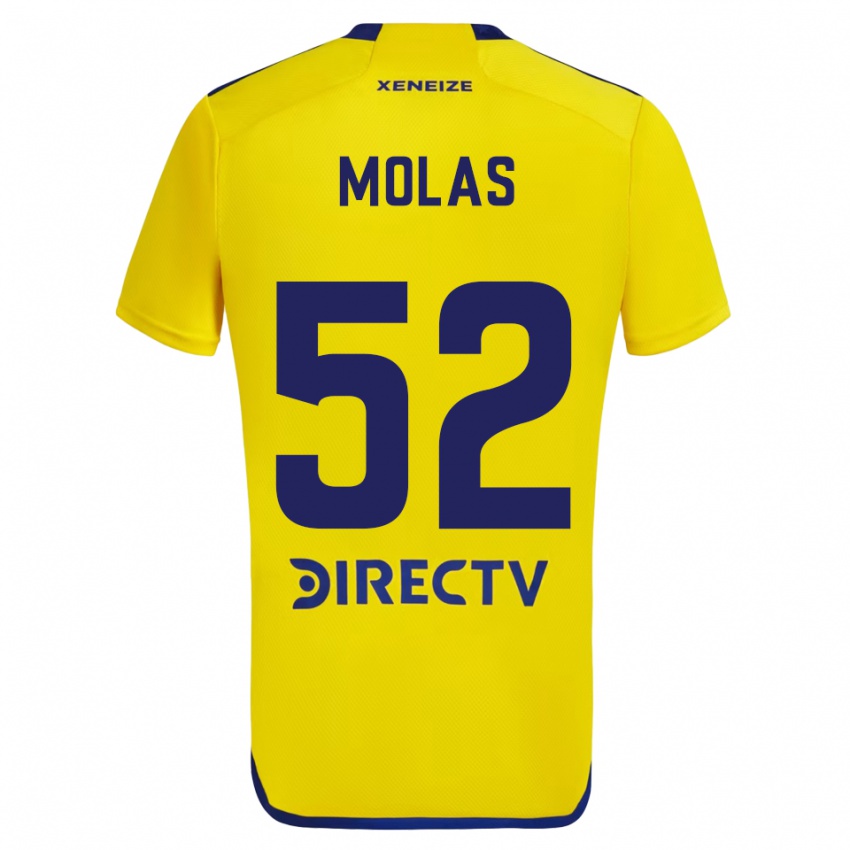 Herren Walter Molas #52 Gelb Blau Auswärtstrikot Trikot 2024/25 T-Shirt Belgien