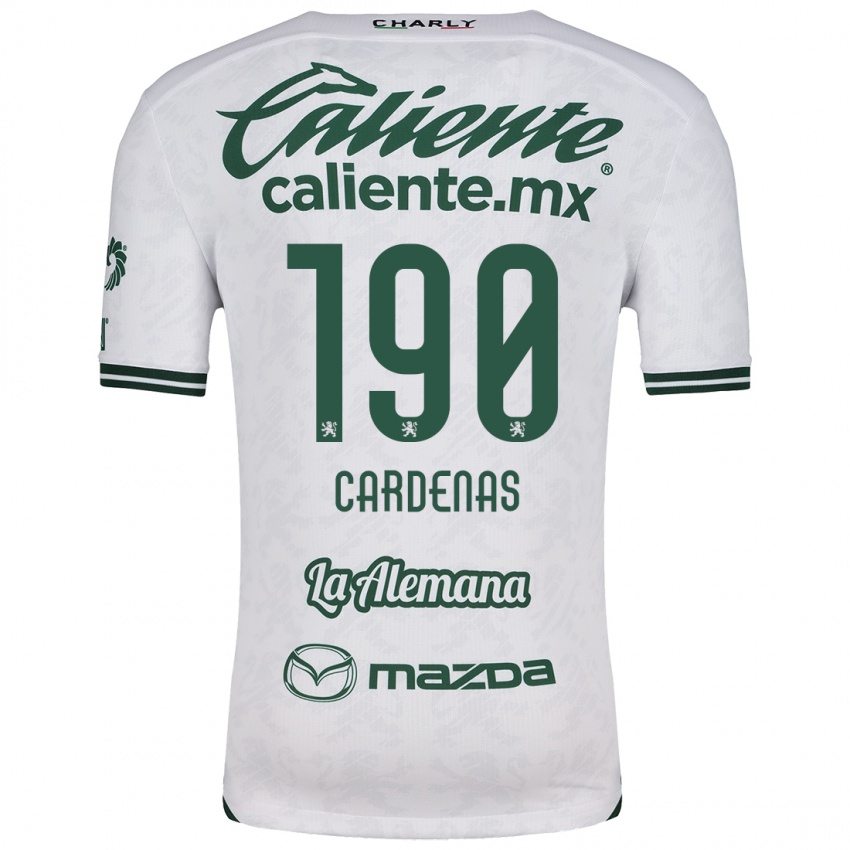 Heren Emilio Cárdenas #190 Wit Groen Uitshirt Uittenue 2024/25 T-Shirt België