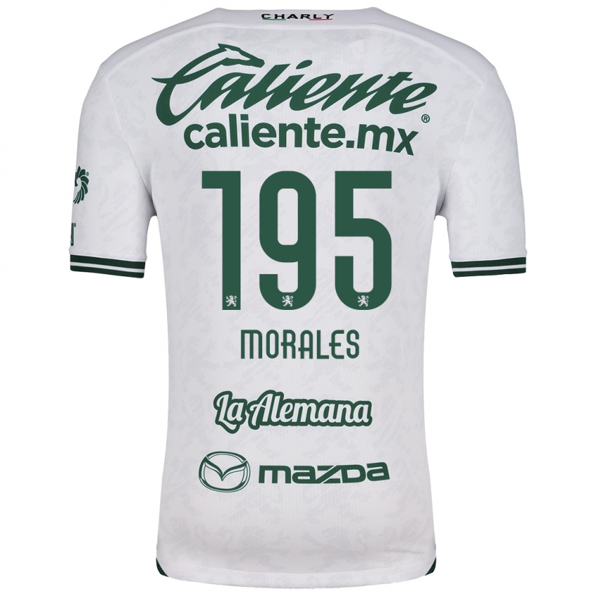 Homme Maillot Daniel Morales #195 Blanc Vert Tenues Extérieur 2024/25 T-Shirt Belgique