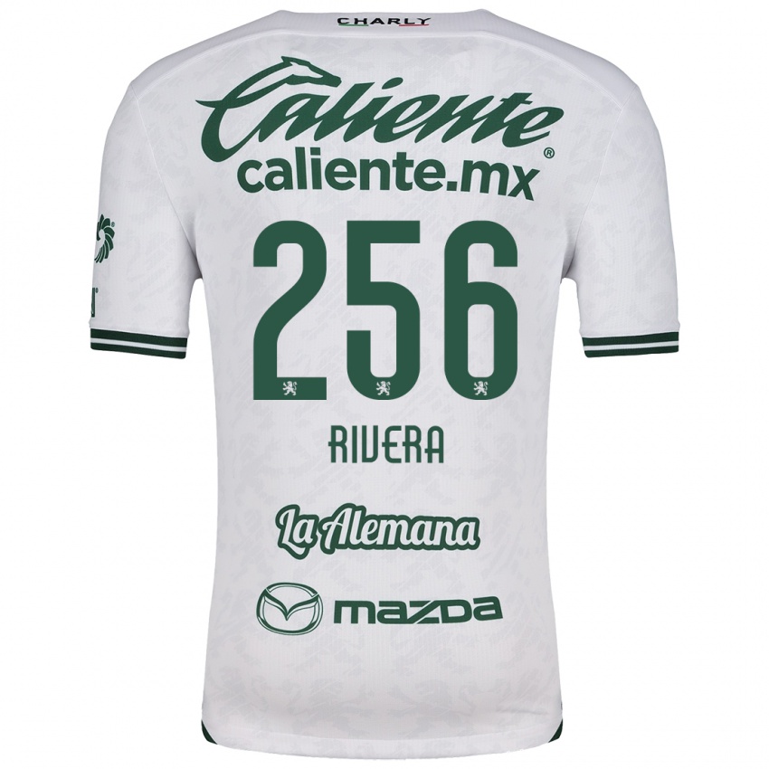 Homme Maillot Fernando Rivera #256 Blanc Vert Tenues Extérieur 2024/25 T-Shirt Belgique