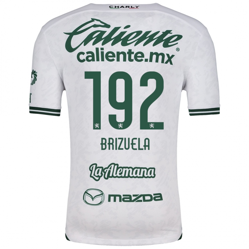 Homme Maillot Juan Brizuela #192 Blanc Vert Tenues Extérieur 2024/25 T-Shirt Belgique