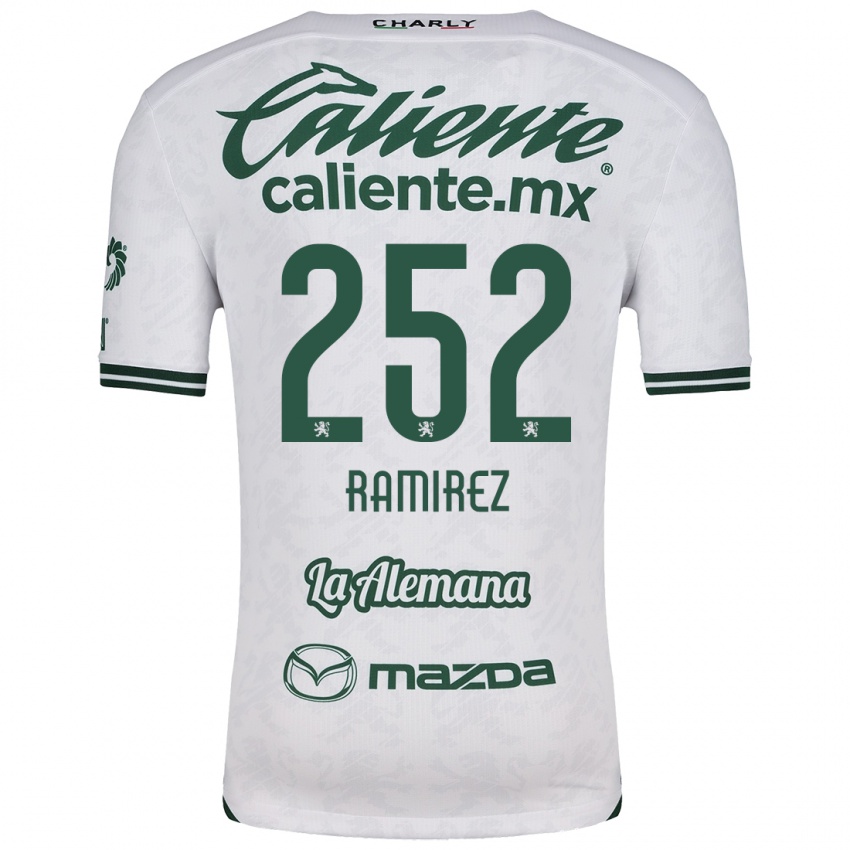 Homme Maillot Luis Ramírez #252 Blanc Vert Tenues Extérieur 2024/25 T-Shirt Belgique