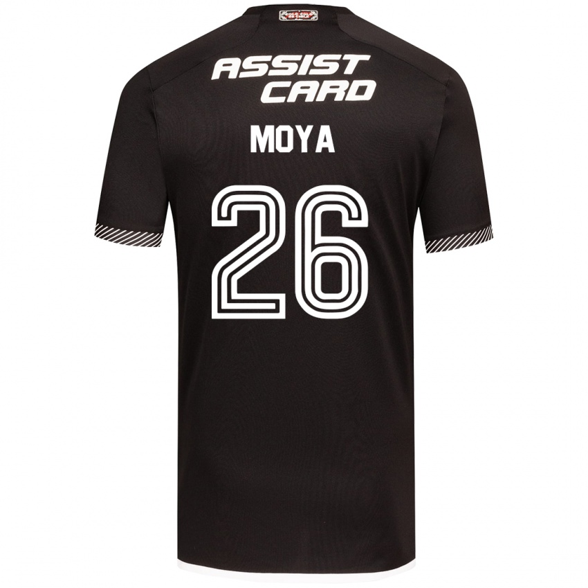 Heren Matías Moya #26 Zwart Wit Uitshirt Uittenue 2024/25 T-Shirt België