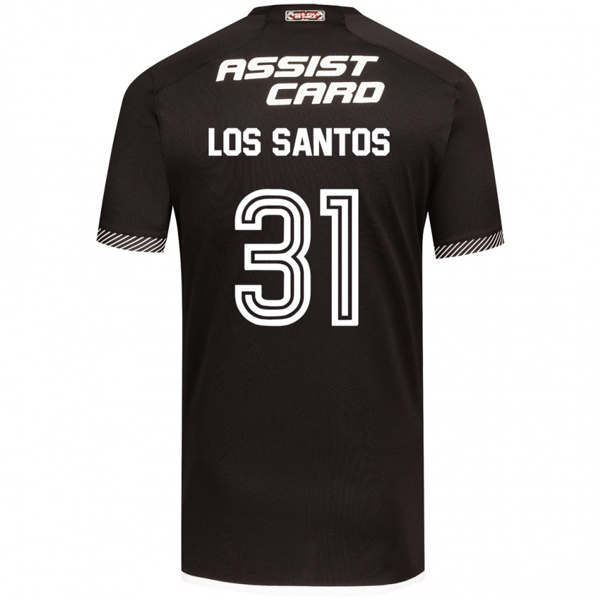 Herren Matías De Los Santos #31 Schwarz-Weiss Auswärtstrikot Trikot 2024/25 T-Shirt Belgien