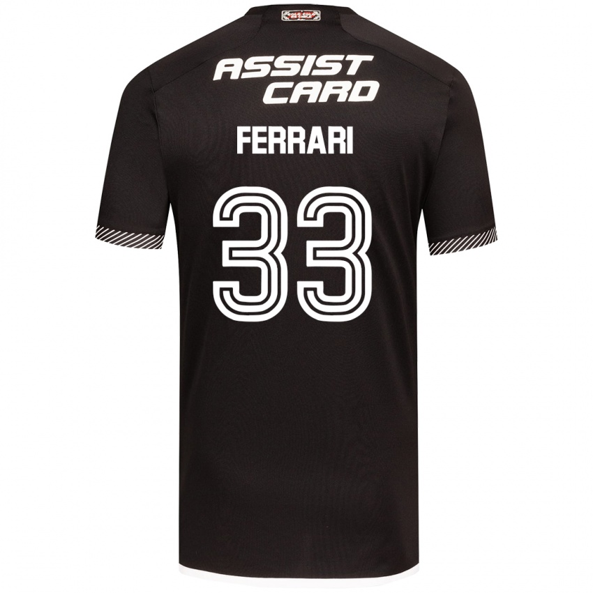 Heren Matías Ferrari #33 Zwart Wit Uitshirt Uittenue 2024/25 T-Shirt België