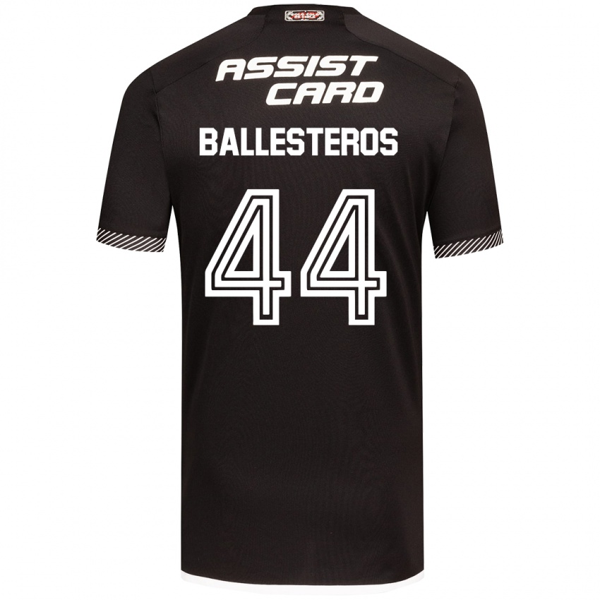 Heren Martín Ballesteros #44 Zwart Wit Uitshirt Uittenue 2024/25 T-Shirt België