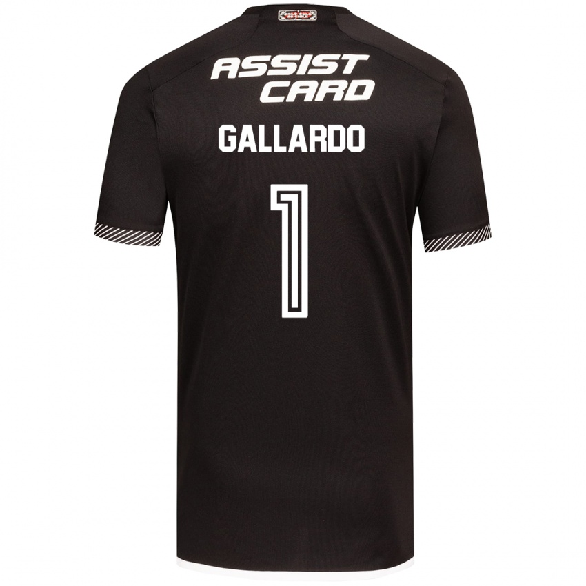 Heren Alexia Gallardo #1 Zwart Wit Uitshirt Uittenue 2024/25 T-Shirt België