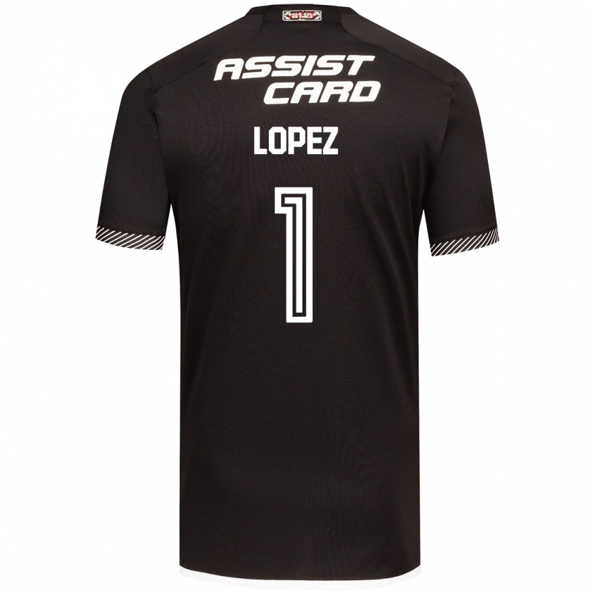 Heren Yessenia López #1 Zwart Wit Uitshirt Uittenue 2024/25 T-Shirt België