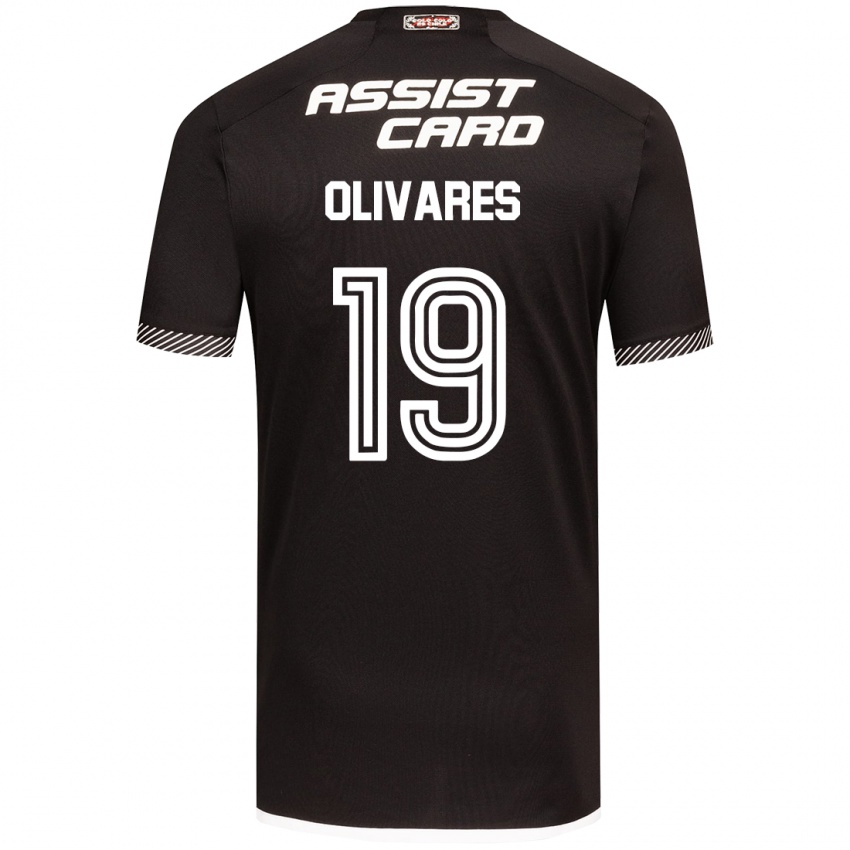 Heren Michelle Olivares #19 Zwart Wit Uitshirt Uittenue 2024/25 T-Shirt België