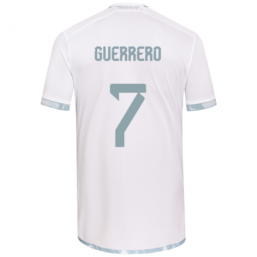 Heren Maximiliano Guerrero #7 Wit Grijs Uitshirt Uittenue 2024/25 T-Shirt België