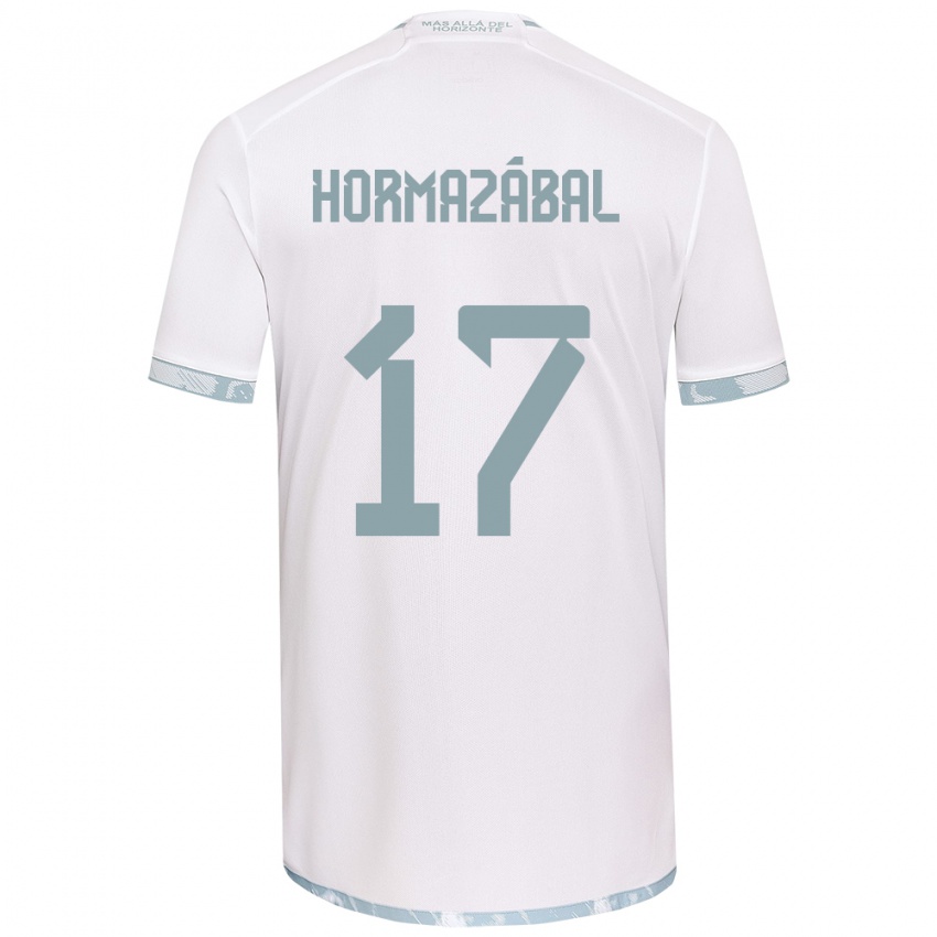 Heren Fabián Hormazábal #17 Wit Grijs Uitshirt Uittenue 2024/25 T-Shirt België