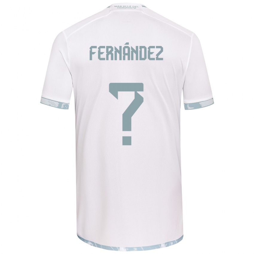 Heren Joaquín Fernández #0 Wit Grijs Uitshirt Uittenue 2024/25 T-Shirt België