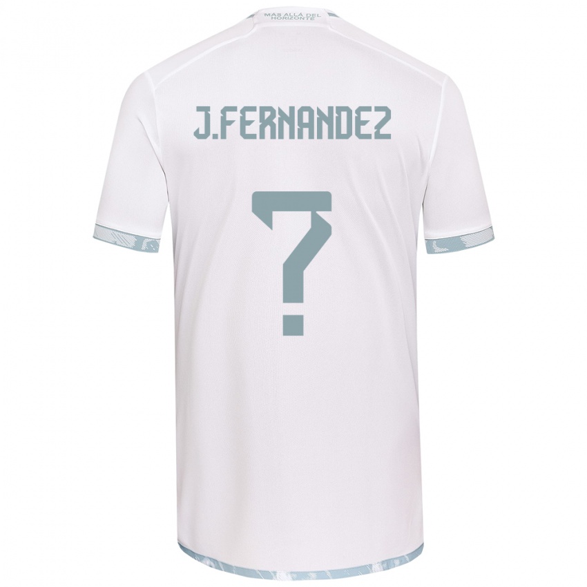 Heren José Matías Fernández #0 Wit Grijs Uitshirt Uittenue 2024/25 T-Shirt België