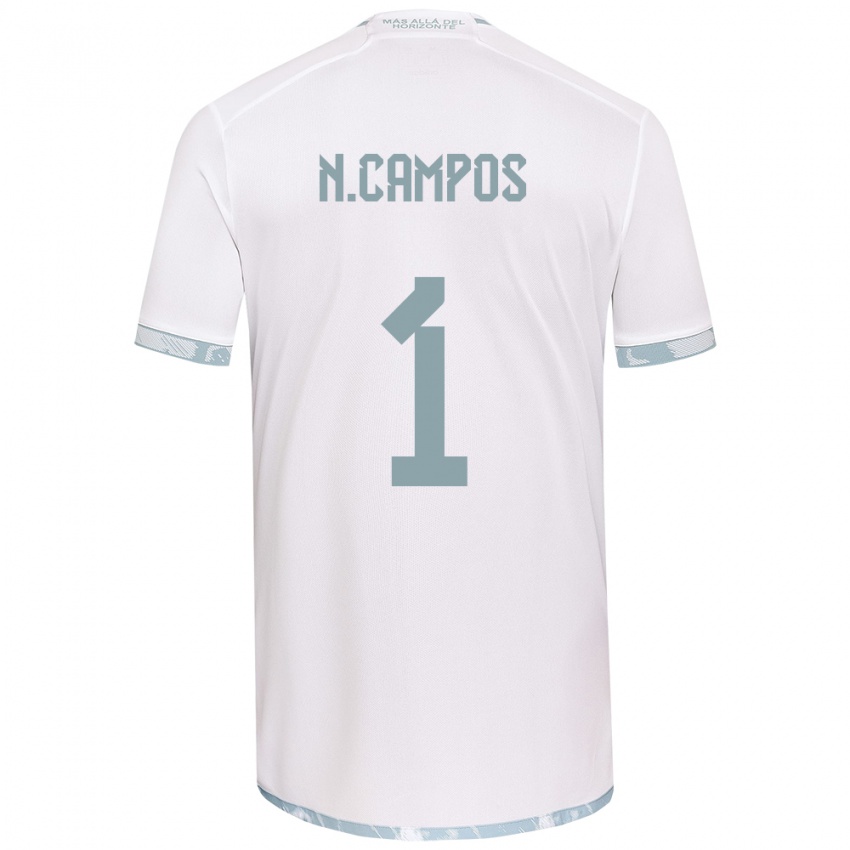 Heren Natalia Campos #1 Wit Grijs Uitshirt Uittenue 2024/25 T-Shirt België