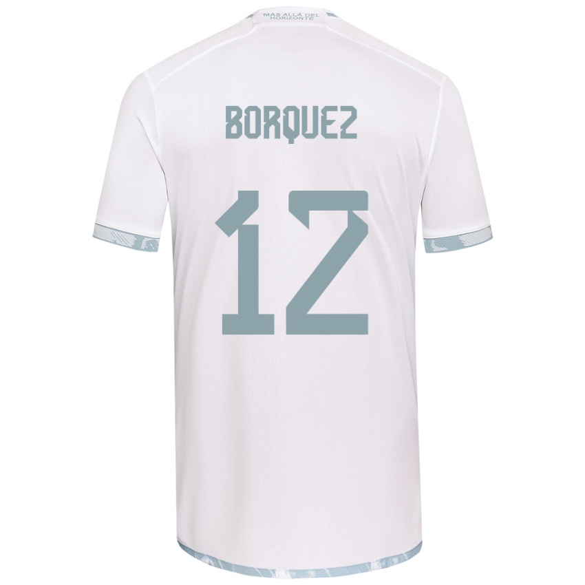 Heren Gabriela Bórquez #12 Wit Grijs Uitshirt Uittenue 2024/25 T-Shirt België