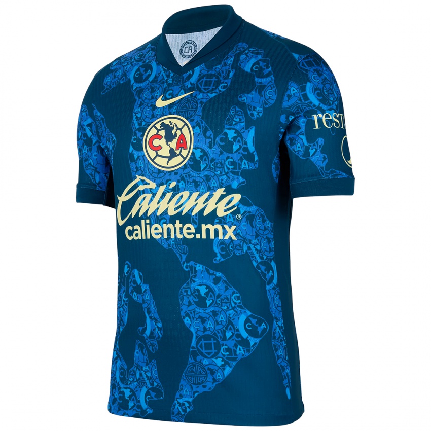 Homme Maillot Alejandro Cárdenas #243 Bleu Jaune Tenues Extérieur 2024/25 T-Shirt Belgique