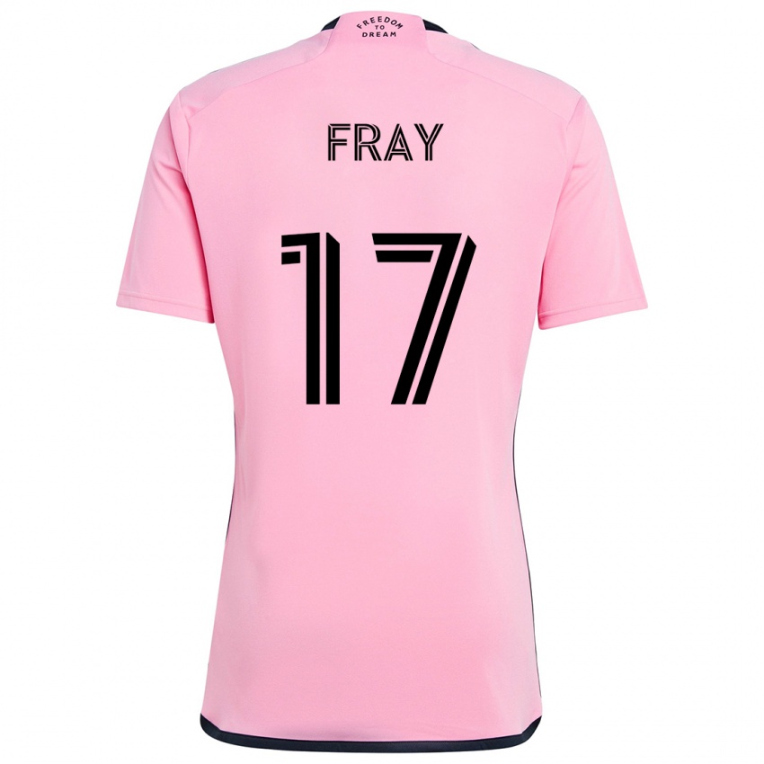 Dames Ian Fray #17 Roze Thuisshirt Thuistenue 2024/25 T-Shirt België