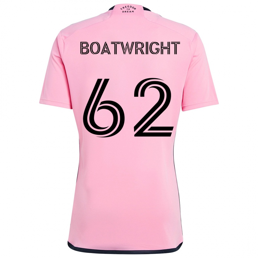 Dames Israel Boatwright #62 Roze Thuisshirt Thuistenue 2024/25 T-Shirt België