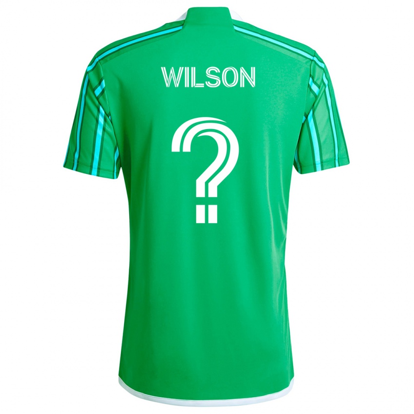 Dames Trevor Wilson #0 Groen Wit Thuisshirt Thuistenue 2024/25 T-Shirt België