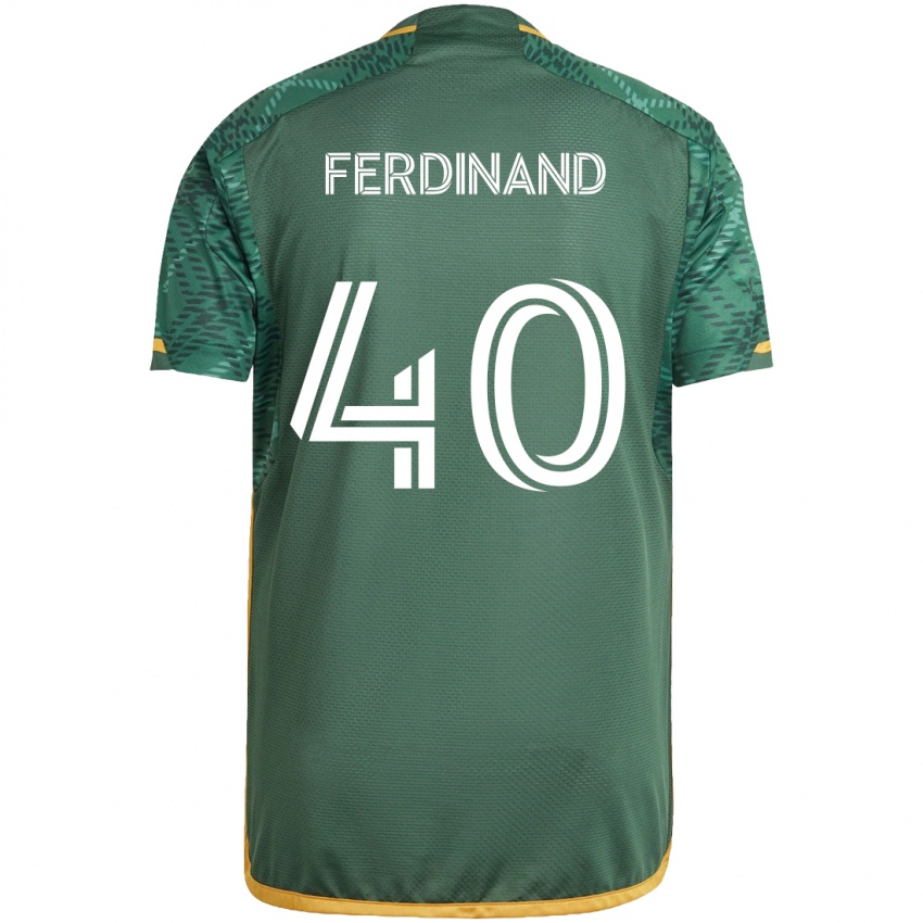 Dames Keesean Ferdinand #40 Groen Oranje Thuisshirt Thuistenue 2024/25 T-Shirt België