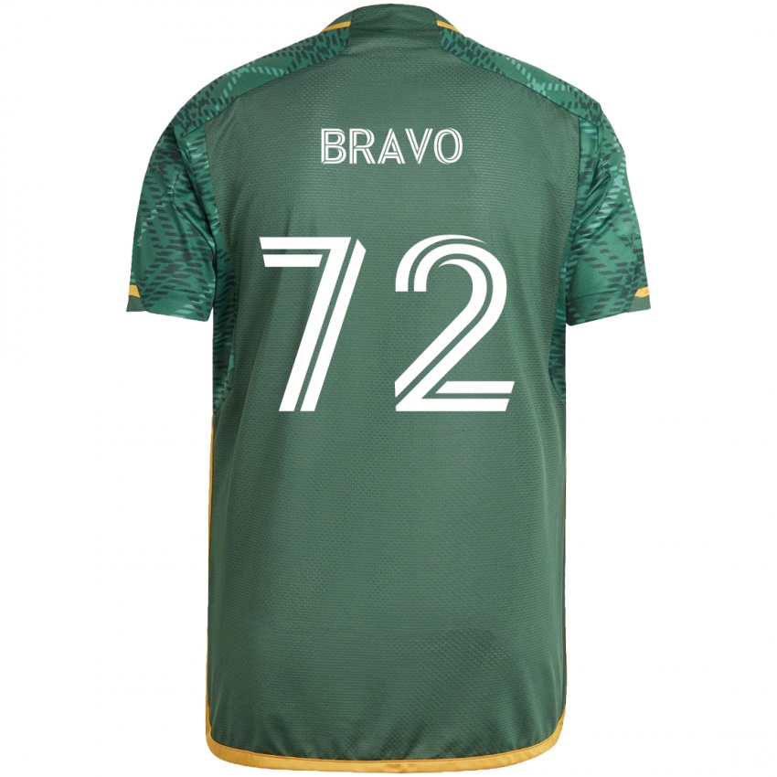 Dames Julian Bravo #72 Groen Oranje Thuisshirt Thuistenue 2024/25 T-Shirt België