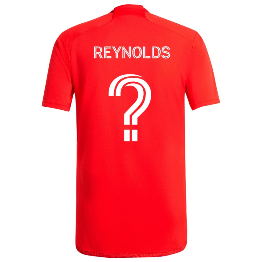 Dames Justin Reynolds #0 Rood Wit Thuisshirt Thuistenue 2024/25 T-Shirt België