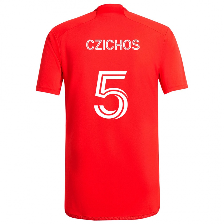 Damen Rafael Czichos #5 Rot-Weiss Heimtrikot Trikot 2024/25 T-Shirt Belgien