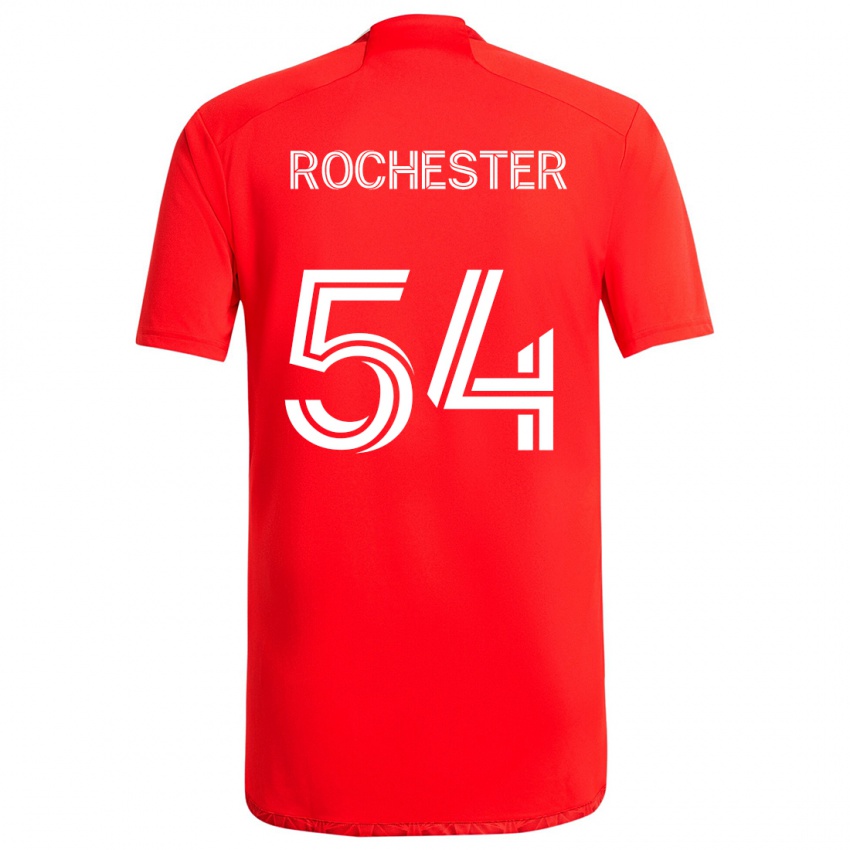 Dames Lamonth Rochester #54 Rood Wit Thuisshirt Thuistenue 2024/25 T-Shirt België