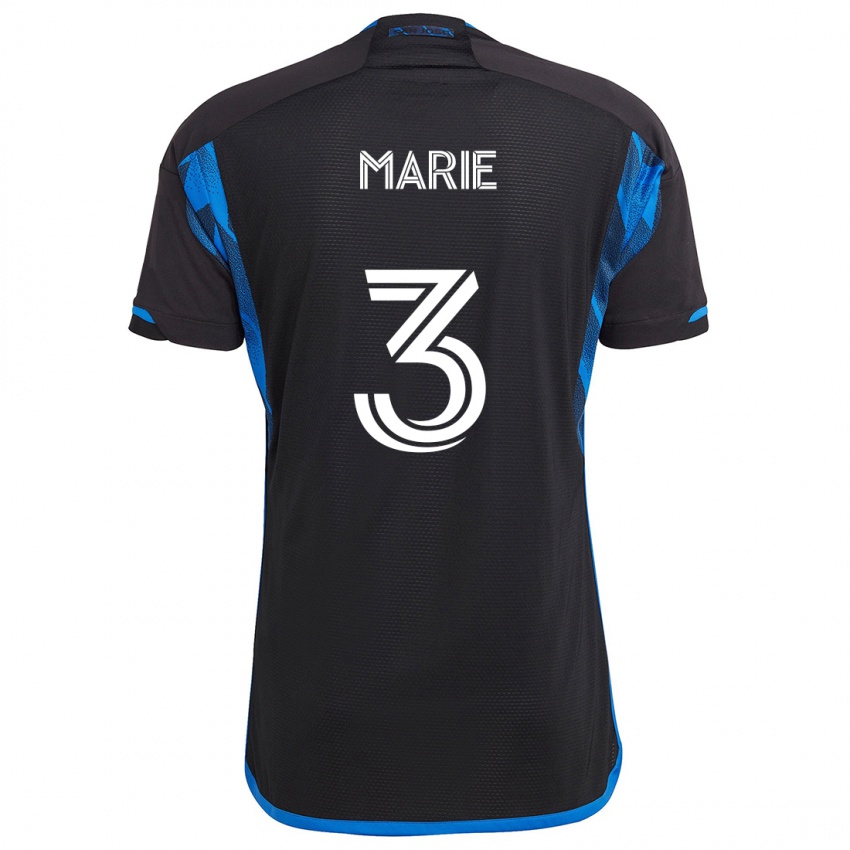 Dames Paul Marie #3 Blauw Zwart Thuisshirt Thuistenue 2024/25 T-Shirt België