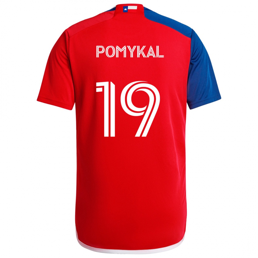 Dames Paxton Pomykal #19 Blauw Rood Thuisshirt Thuistenue 2024/25 T-Shirt België