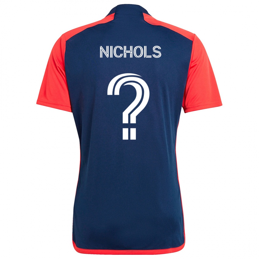 Dames Robert Nichols #0 Blauw Rood Thuisshirt Thuistenue 2024/25 T-Shirt België